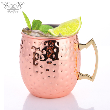 500ml Moscow Mule Hammered Copper Drinking Mug