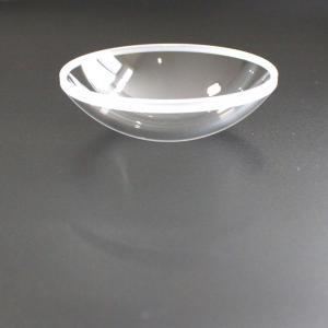 Hemispheric shape glass dome lens easy to mount
