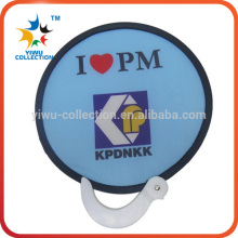 china online shopping customized logo foldable frisbee fan/foldable frisbee fan