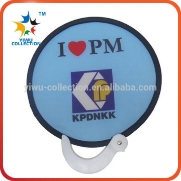 china online shopping customized logo foldable frisbee fan/foldable frisbee fan