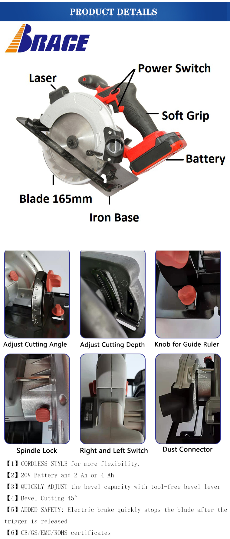 Cordless Circular Saw Specification