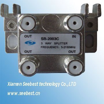 3 WAY SATELLITE SPLITTER