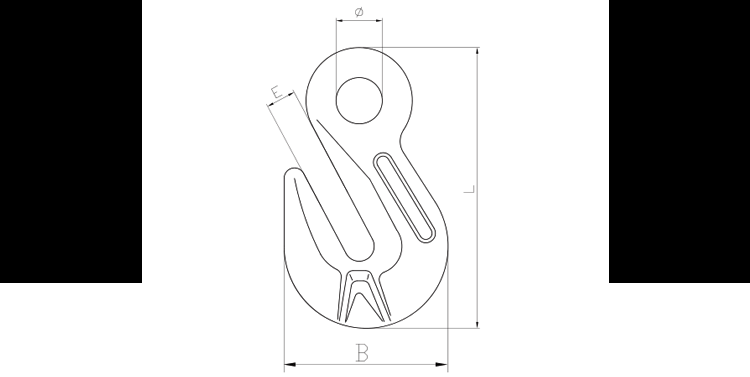 Hot Sell G80 italian type eye shortening Grab Hook for Lifting forging hoisting hook