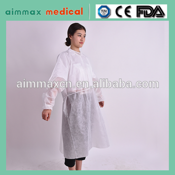 Knitted cuffs/elastic cuffs 23g disposable gown fda