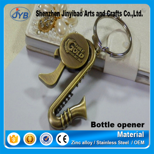 New design music bottle opener promotion metal saxophone beer bottle opener