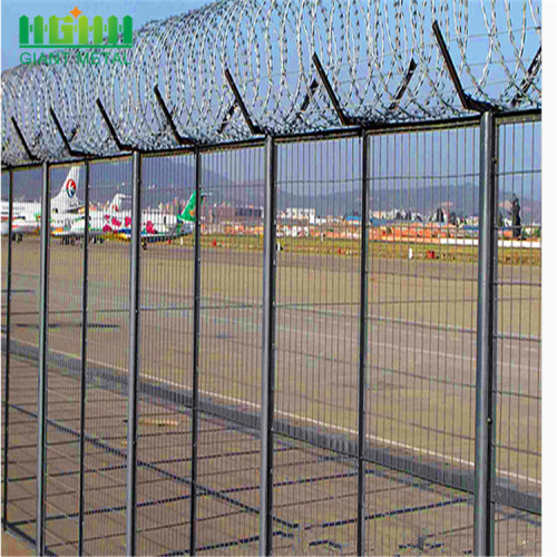 Revestimiento de PVC soldada Wie Mesh Airport Fence