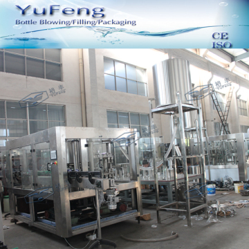 Rotary juice bottling filling machine for tin can