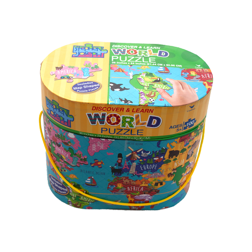 100PCS World Map Kids pavimentação quebra-cabeça para venda