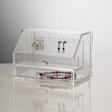 Acrylic jewelry box for ring necklace bracelet set earring & necklace gift box