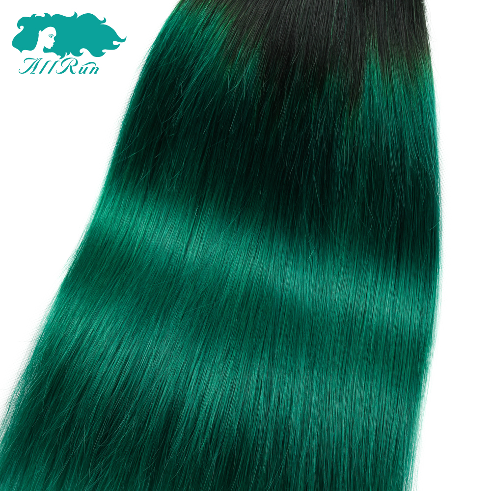 TB/Green color human hair, straight TB/Green hair bundles