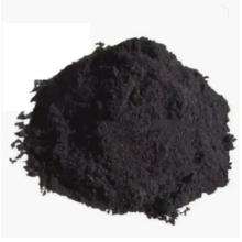 Black crystalline powder of anhydrous ferric chloride
