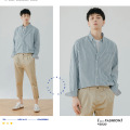 Japanese cargo multi-pocket casual shirt