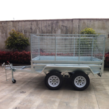 Galvanised Transportation Caged Car Box Trailer with Simple Design