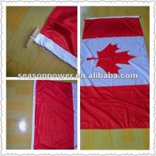 Canada flag with wooden Toggles