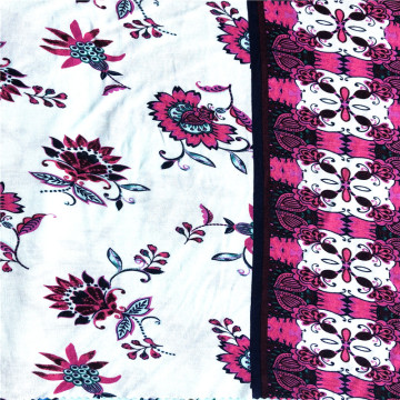 New fashion rayon spandex floral placement printed fabric