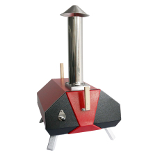 Outdoor Mini Wood Fired Portable 16 Inch Pellets Pizza Maker Stove 500 Degree Garth Horno Para Pizza Oven with Chimney