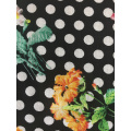 Tissu d&#39;impression Dots Flower Rayon Challis 30S