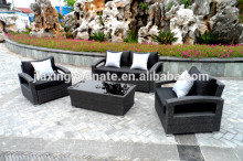 Confortable 4pcs PE rattan conversation set