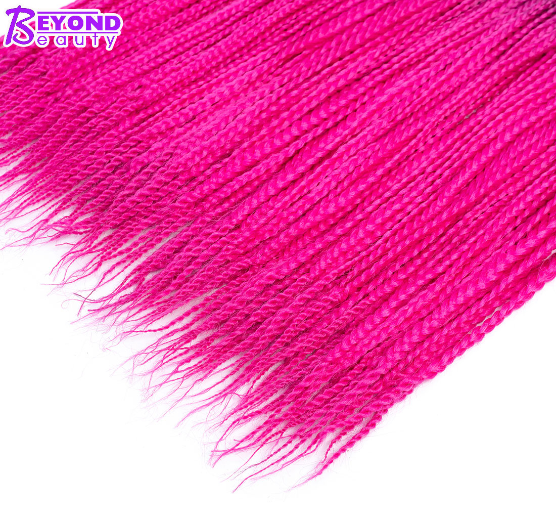 Box Braids Crochet Hair Small Synthetic Hair Extensions Dreadlocks 24 strands/pack Twist Crochet Braids Braiding Hair Long