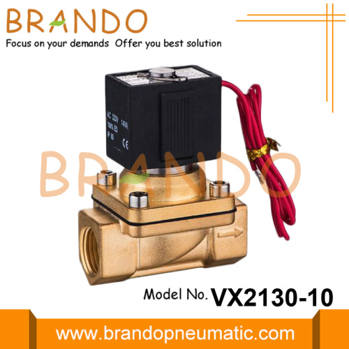 1/4 &#39;&#39; VX2120-X64 VX2120-08 Pirinç Solenoid Valf 24VDC 220VAC