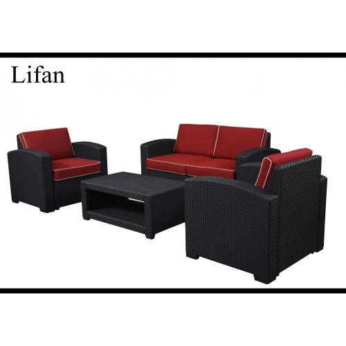 Desain Unik Sectionl Sofa Furnitur Taman Rotan