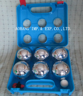 6 Balls Boule Set in Plastic Box