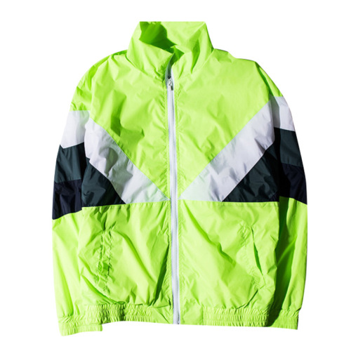 Fashion Contrast Color Men's Windbreaker Jacket