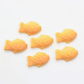 Commercio all&#39;ingrosso 100 PZ Resina Pane Di Pesce Flatback Cabochon Scrapbook Abbellimento Fai Da Te In Resina In Miniatura Cibo Giapponese Taiyaki