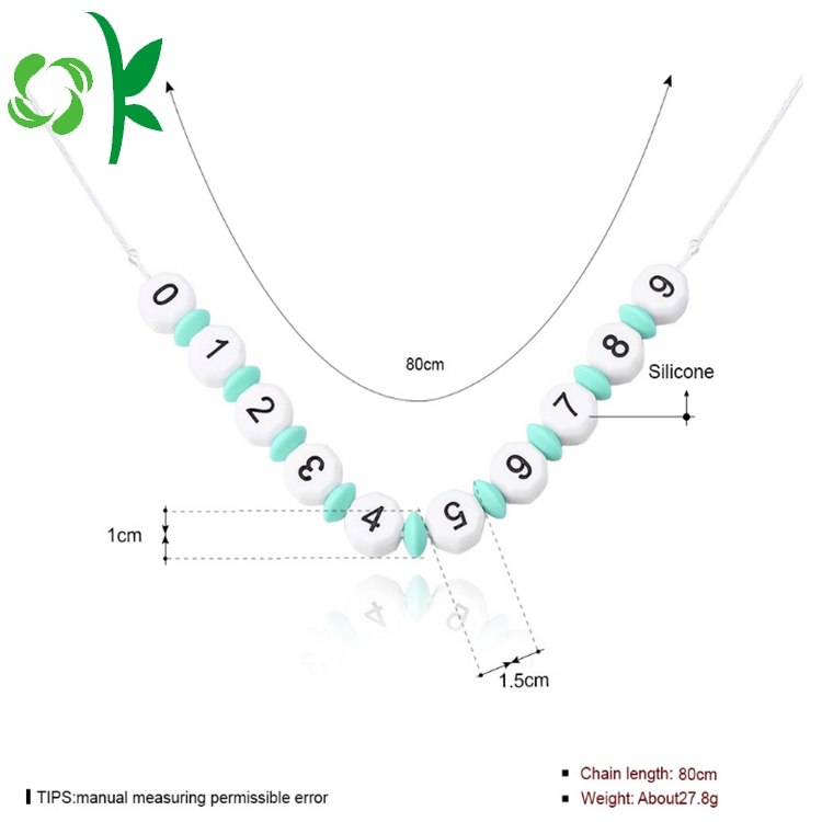 White Silicone Beads