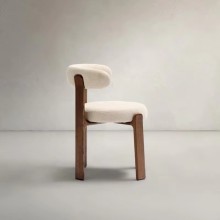 Solid Ash Wood Three-legged Chair