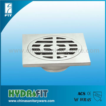 chromed bathroom Zinc floor drainer