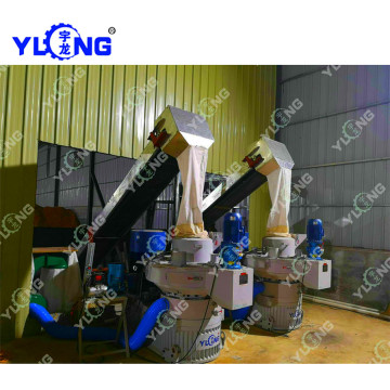 Línea de maquinaria de fabricación de pellets de aserrín de pino