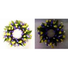 CROCUS WREATH WITH LED LIGHTS