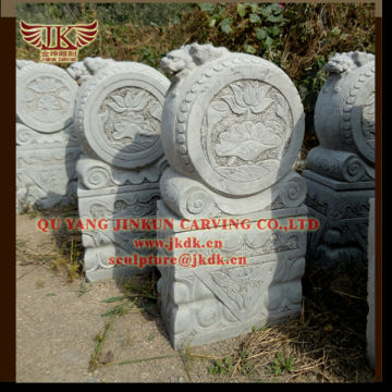 Chinese antique sculptures of gate pier sculpture