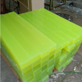 Placa de poliuretano plástico Folha de PU amarelo transparente para corte