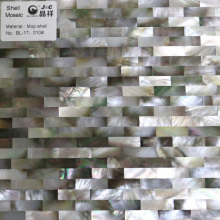 rectangle shape natural black mother of pearl shell mosaic,black lip pearl shell mosaic