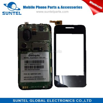 Venezuela smart phone accessories mobile touch screen digitizer cellphone screen for Y221
