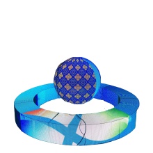 Outdoor Floor-Mounted HD Spherical LED Display for Stadium Advertising