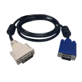 HDB 15P male to DVI-A male cable