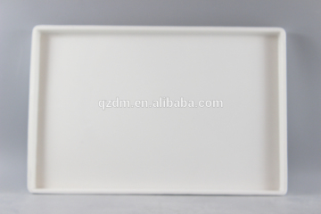 Square Melamine Serving Tray White