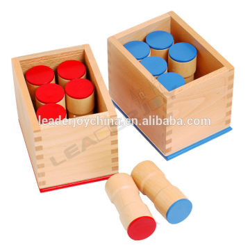 High quality montessori wooden sensorial toy for sound boxes