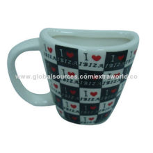 Dolomite souvenir mug, half shape