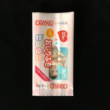 wet tissuse packing back sealed bag