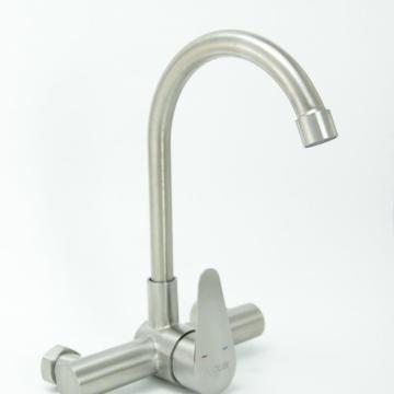 China popular chrome finished wall mounted kitchen mixer taps