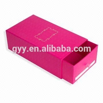 Red Shiny Rigid Box, Drawer Box, Storage Box