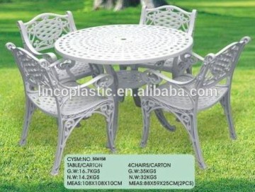 HuangYan leisure plastic outdoor funiture with table and chair