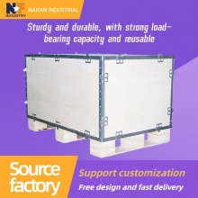 Steel Band Reinforced Non-Fumigated Wood Crates