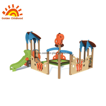 Peralatan Slide Dan Sandbox Outdoor Playground HPL