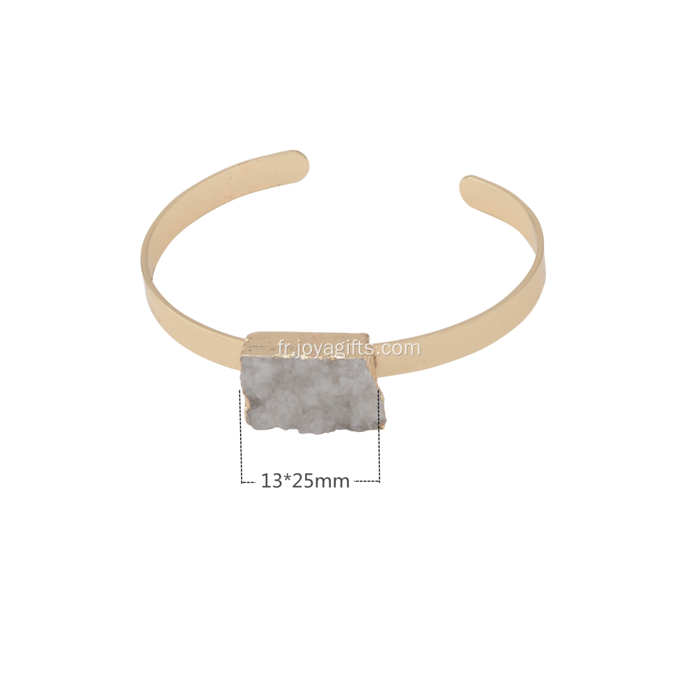 mode charme sterling naturel cristal clair bracelet avec en gros meilleur prix