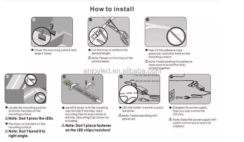 Manufacturers 12V5050 lights with black PCB IP20 IP65 waterproof 60 lights colorful RGB color single color changing LED light